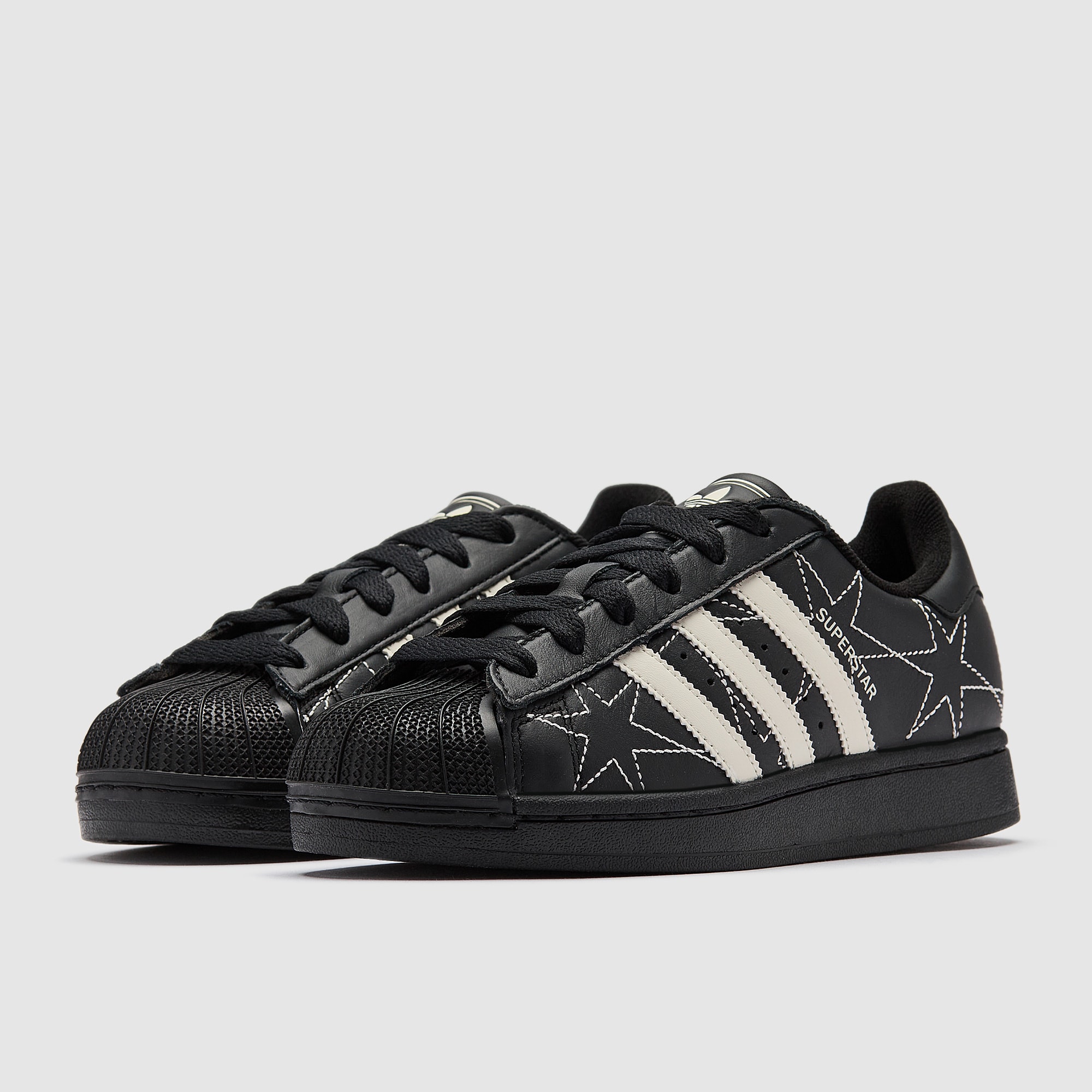 adidas Originals Superstar II para mujer - Negro/Blanco Crema ...