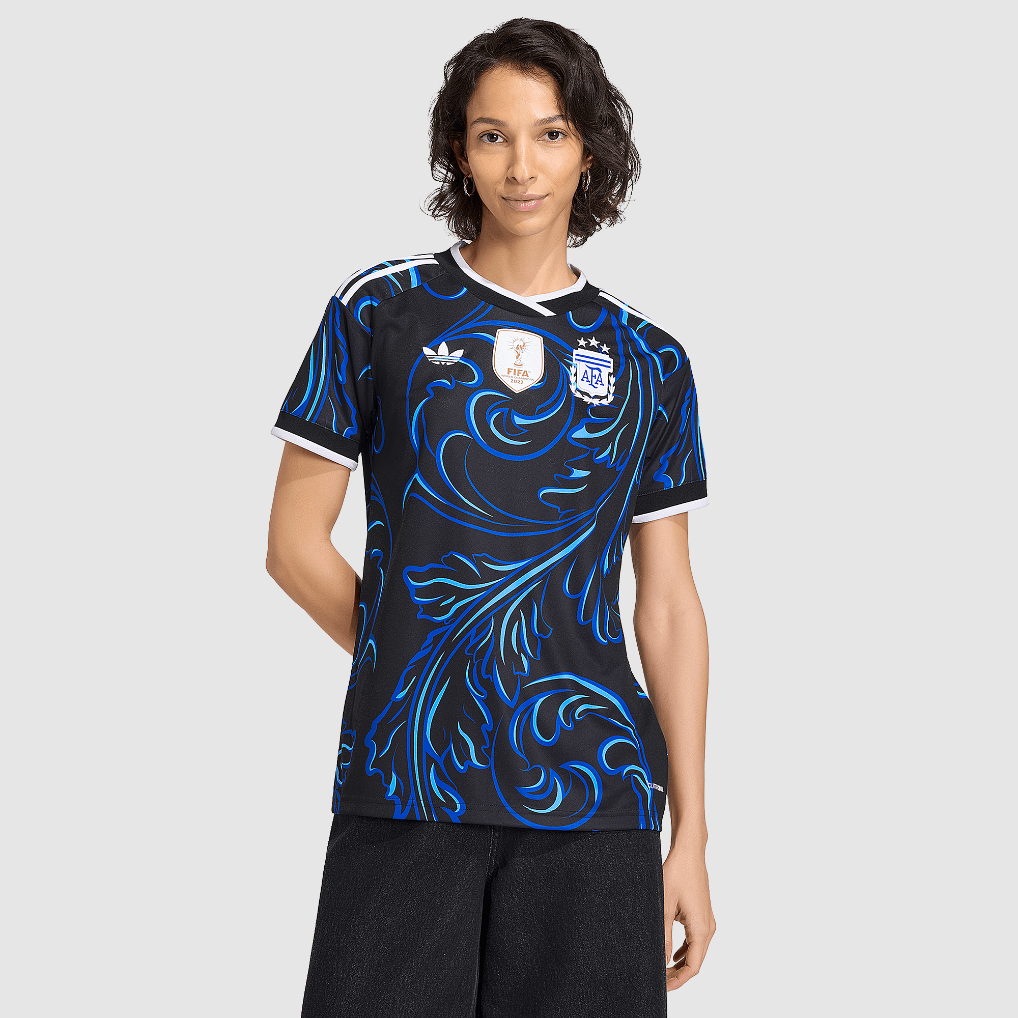 Adidas Originals Argentina 2026 Away Shirt Black Women's Medium