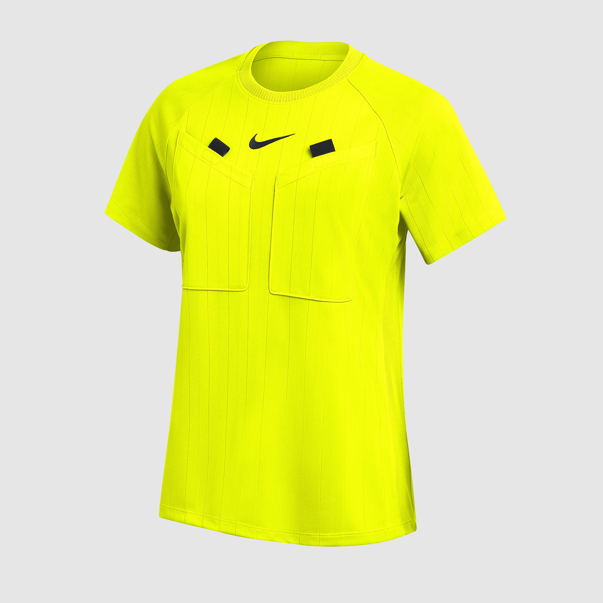 Nike Womens Referee Iii Ss Shirt Volt Black Yellow