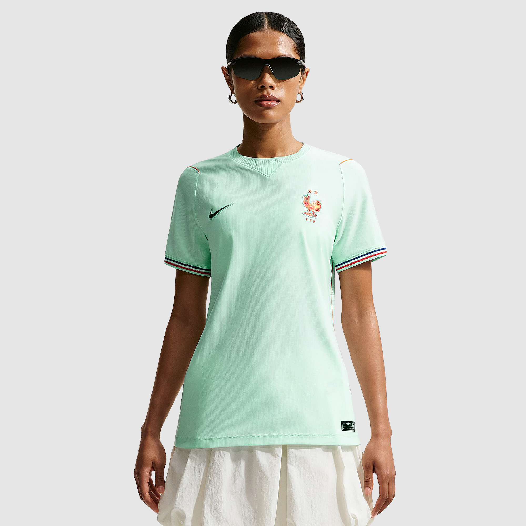 Nike France 2026 Womens Dri Fit Stadium Away Shirt Igloo Monarch Monarch White