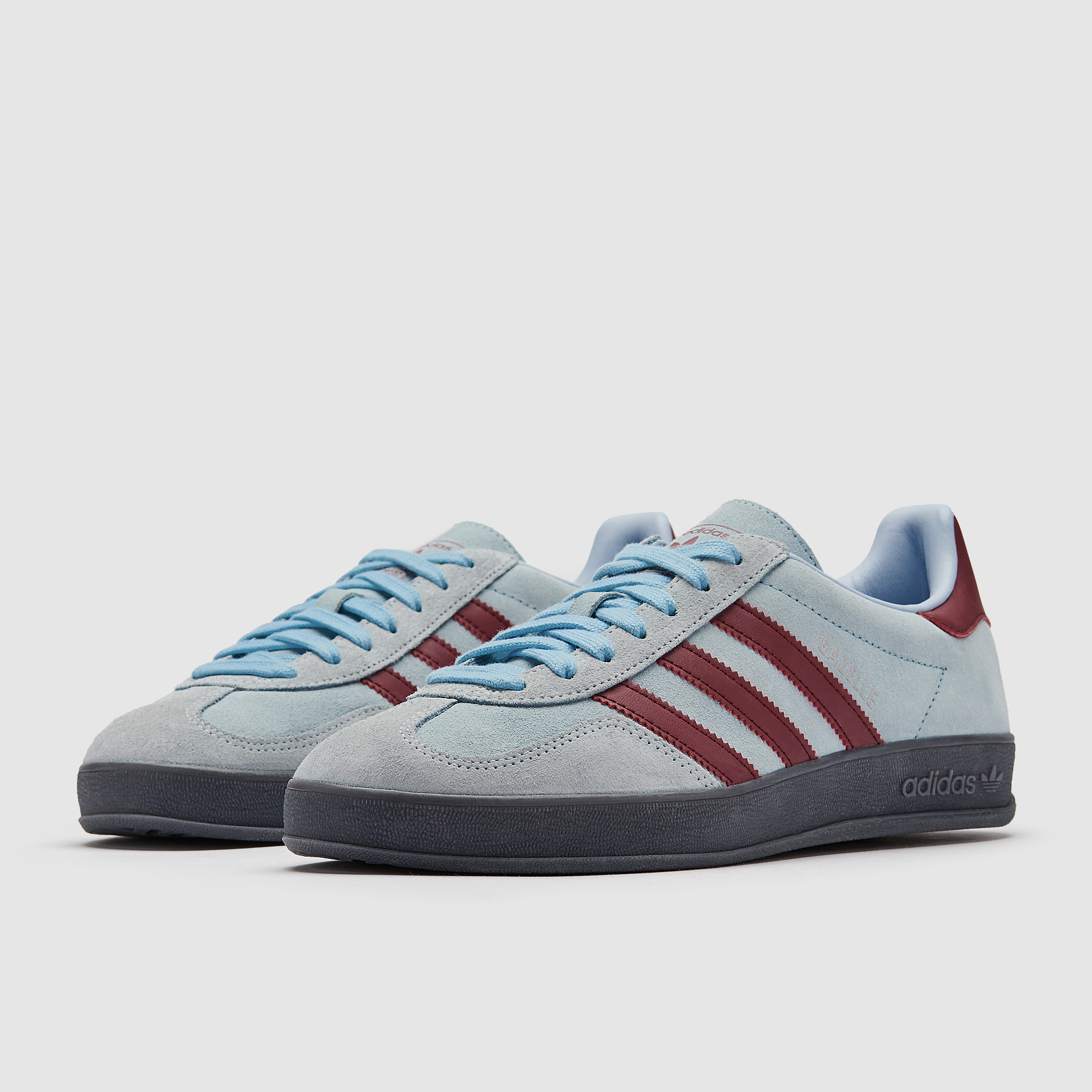 Adidas Originals Gazelle Indoor Clear Sky Noble Maroon Crystal Sky Blue
