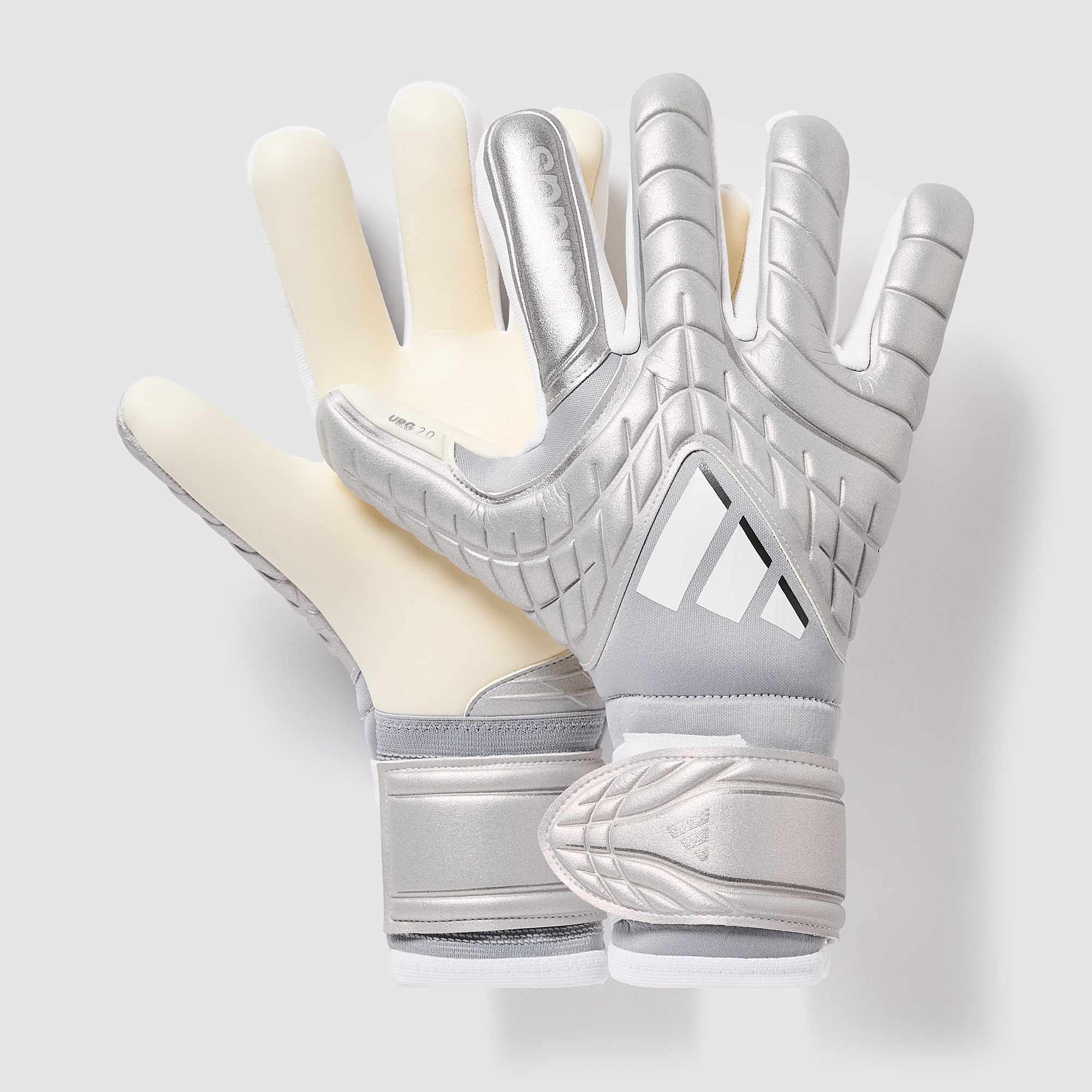 Adidas Copa Pro Fingersave Gk Gloves Halo White Silver
