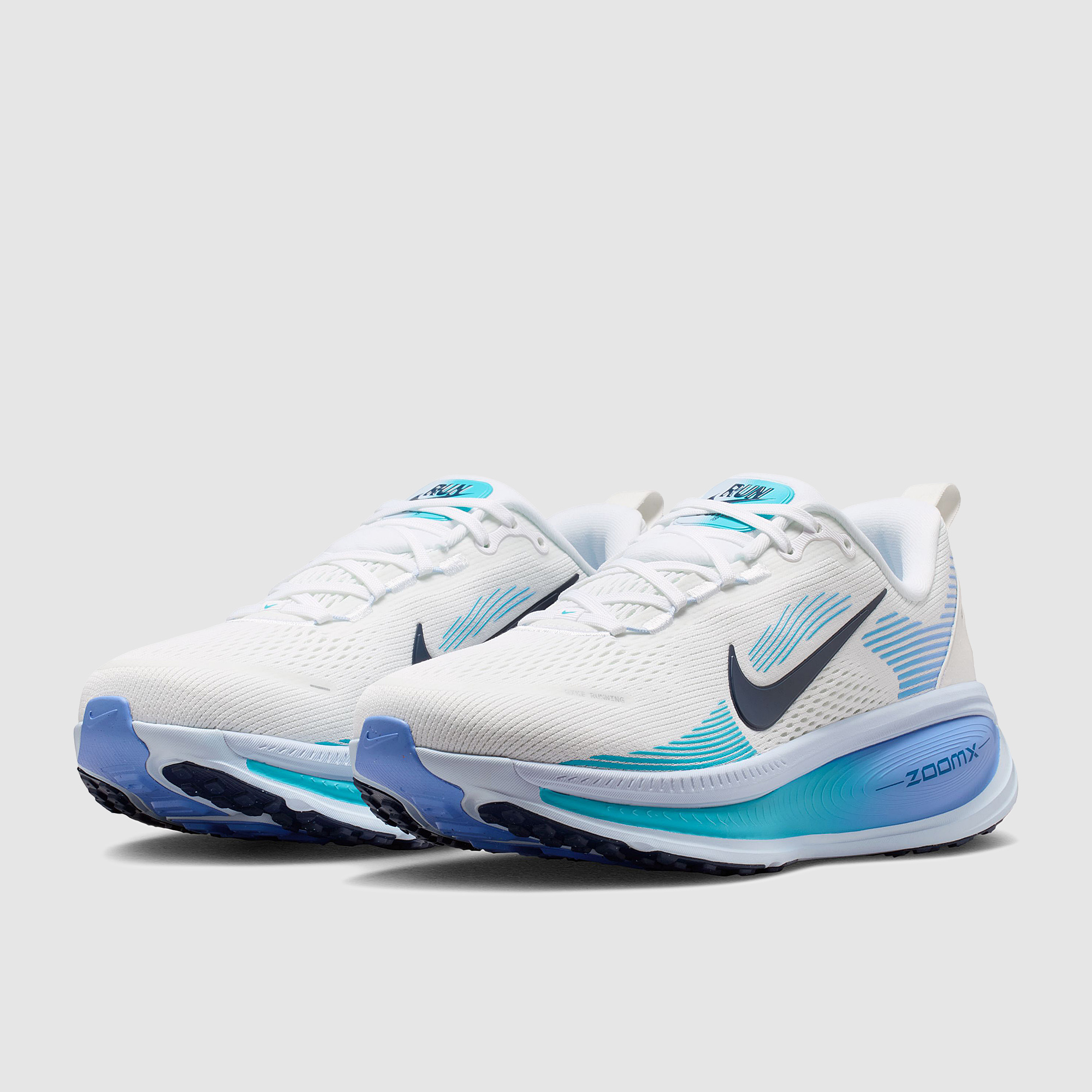 Nike Womens Vomero 18 Midnight Navy Blue Fury Royal Pulse Hydrogen Blue Barely Green White