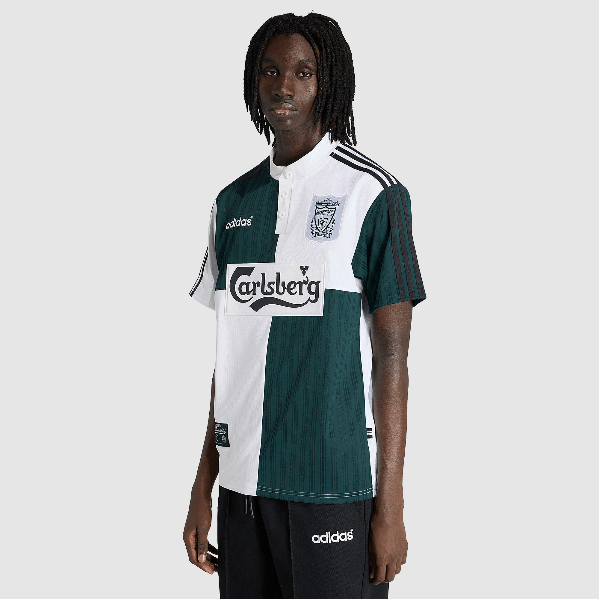 Adidas Liverpool 1995 Away Shirt Rich Green White Men's Small