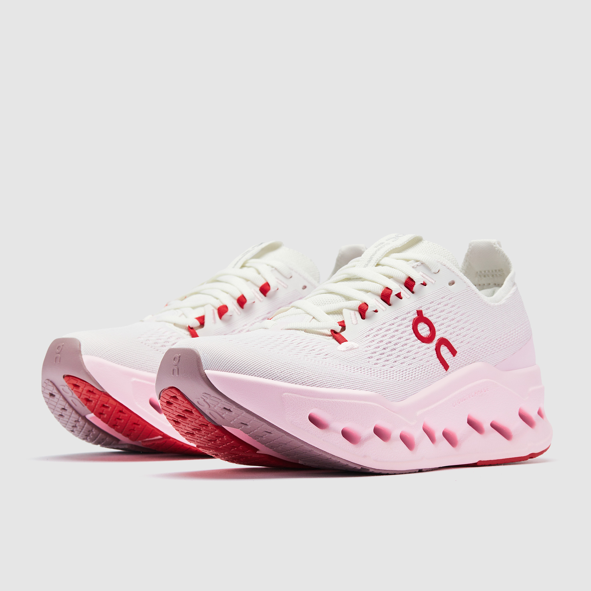 On Womens Cloudsurfer Max Ivory Peony White