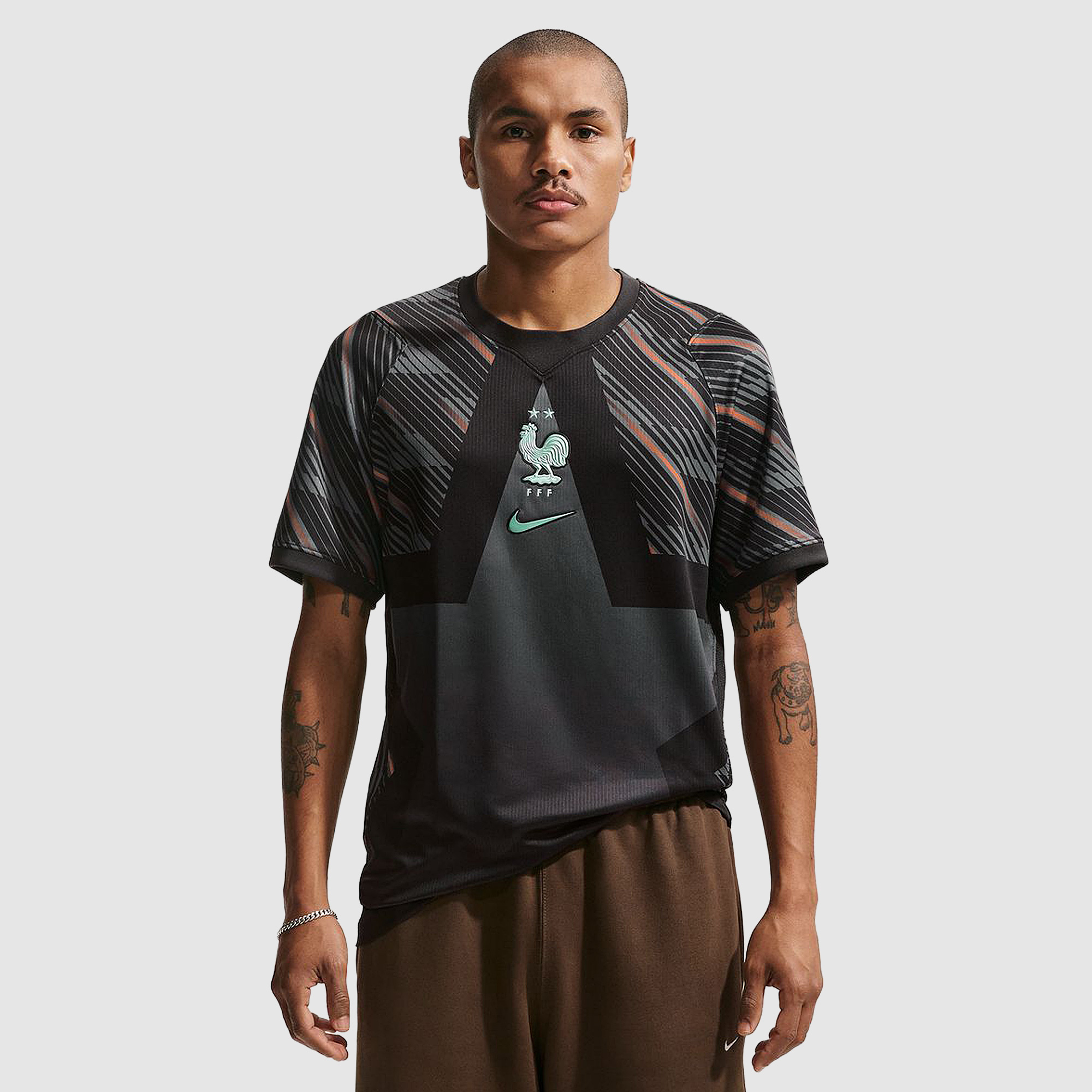 Nike France 2026 Dri Fit Stadium Goalkeeper Shirt Medium Ash Monarch Igloo Black