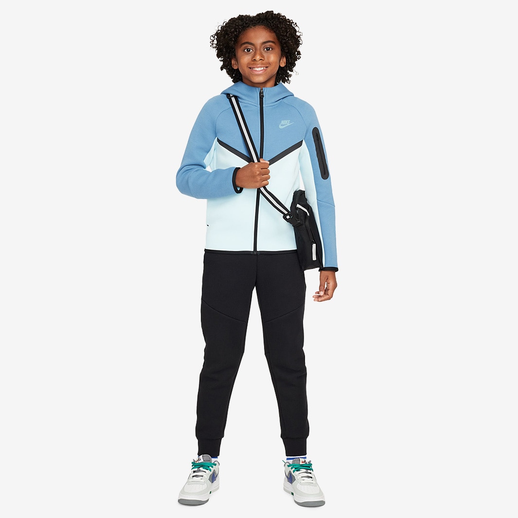 nike tech tracksuit blue