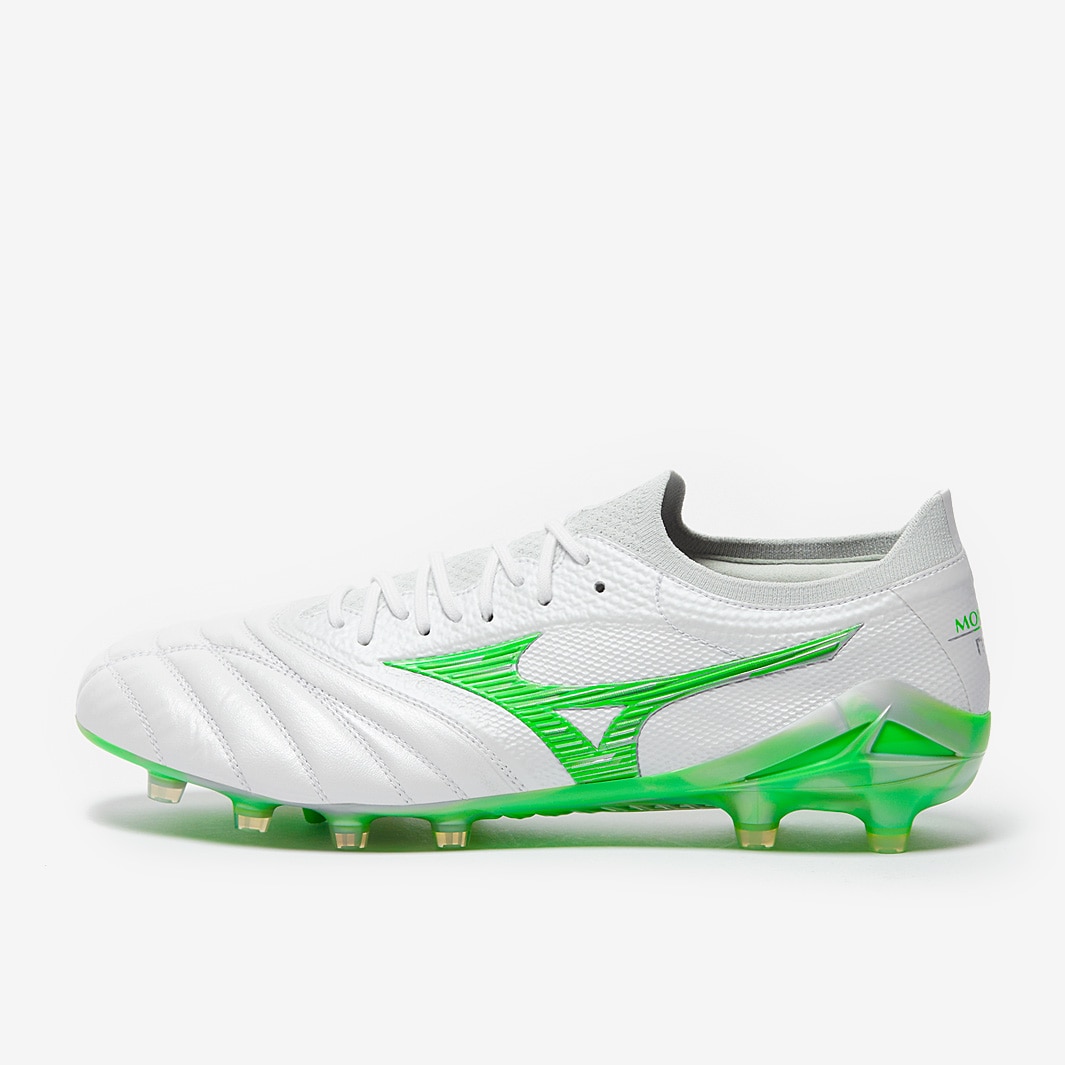 Mizuno Morelia Neo IV Beta Made in Japan FG - White/Neon Green