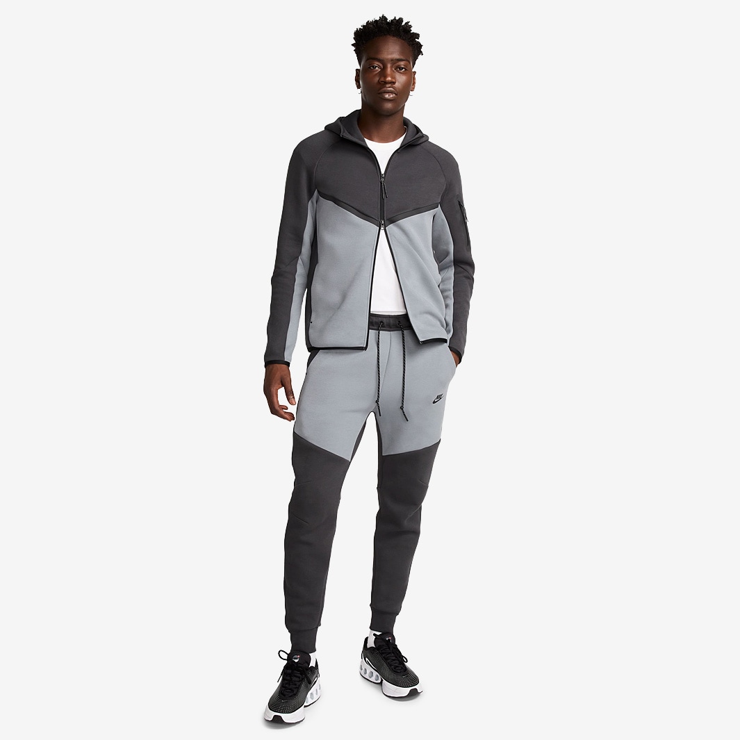 tech fleece grey and black joggers