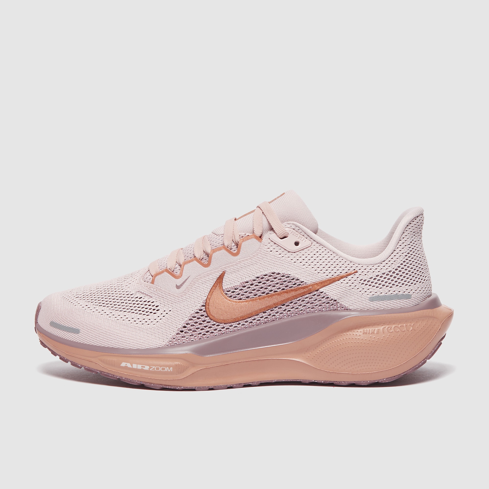 nike running air zoom pegasus 35 trainers rose with metallic swoosh