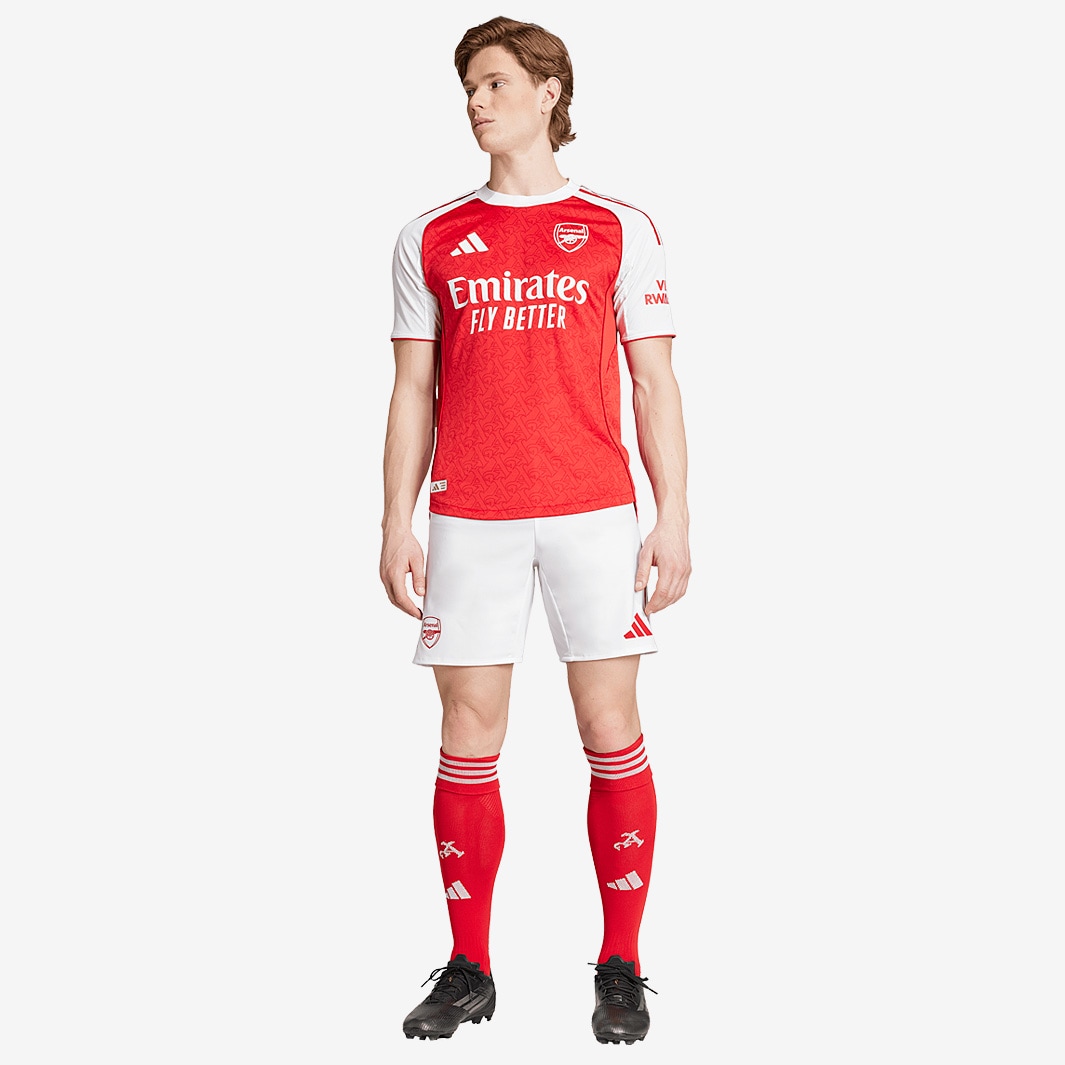adidas Arsenal 25/26 Authentic Home Shirt - Better Scarlet/White