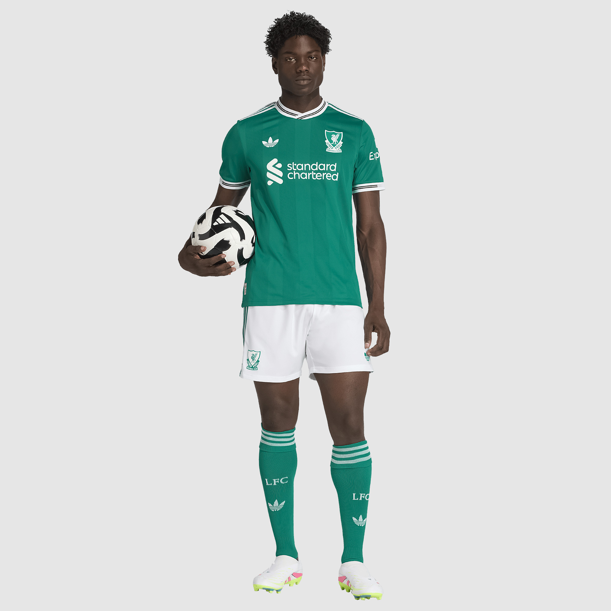 Maillot Liverpool 2025-2026 Version Joueur – Blanc, Manches Courtes, Extérieur, Neuf Avec étiquette