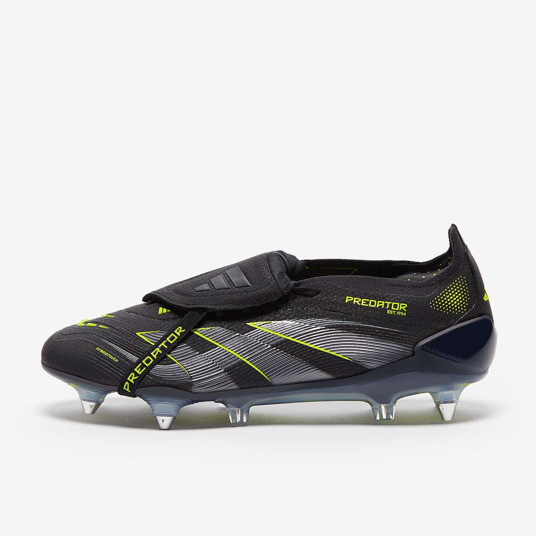 adidas Predator Elite Tongue Soft Ground - Core Black/Carbon/Lucid