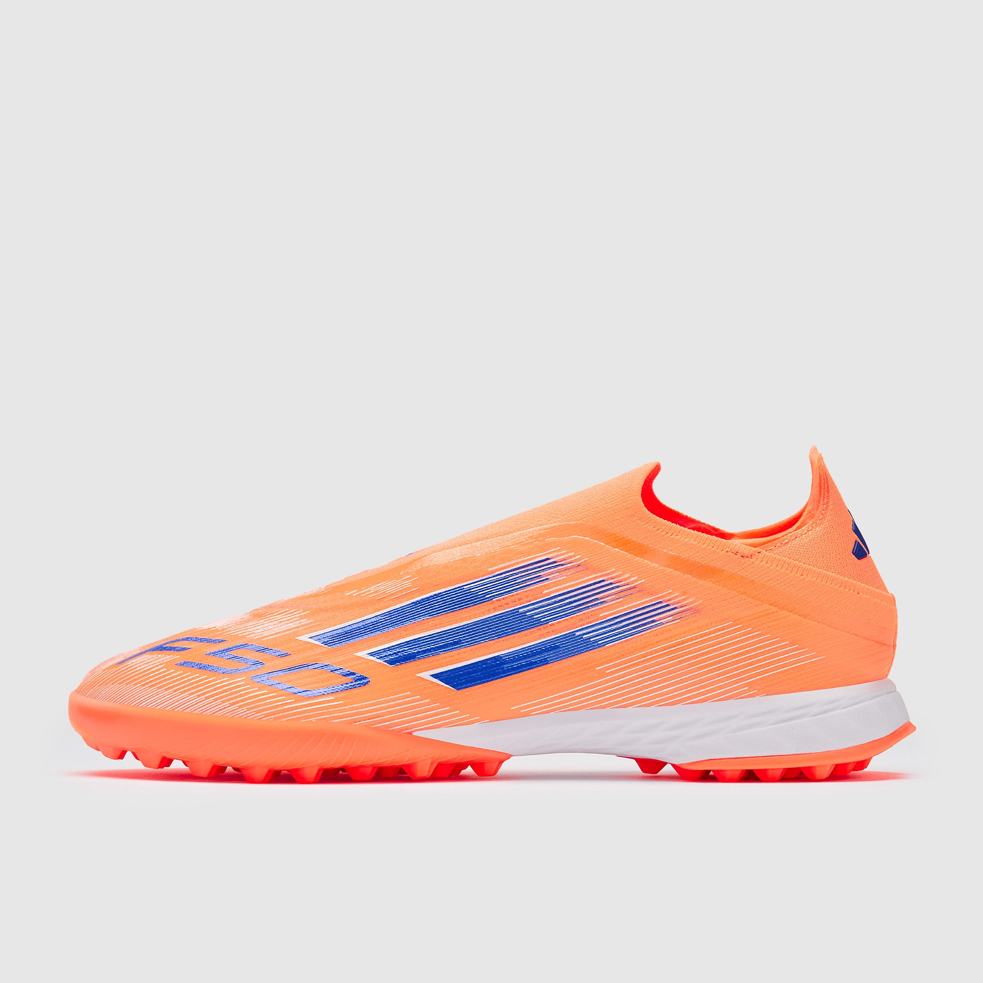 adidas F50 Pro Laceless Turf - Beam Orange/Lucid Blue/Ftwr White