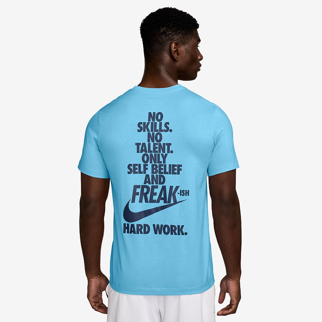 nike freak shirt blue