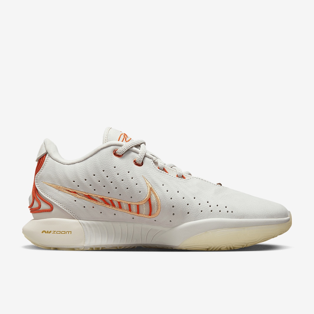 Nike LeBron 21 - Light Bone/Campfire Orange/Coconut Milk - Mens