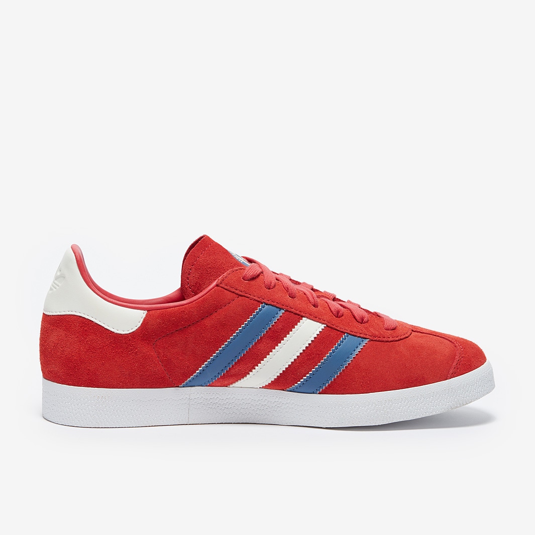 adidas gazelle red and blue