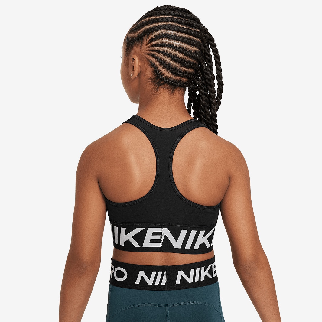 black and orange nike sports bra