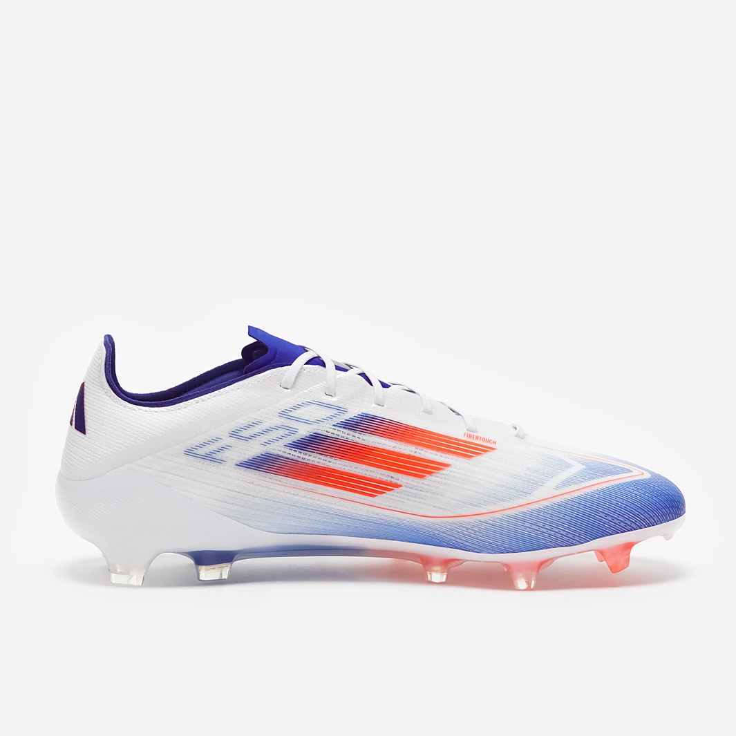adidas F50 Elite FG - Ftwr Bianco/Rosso Solare/Blu Lucido - Scarpe