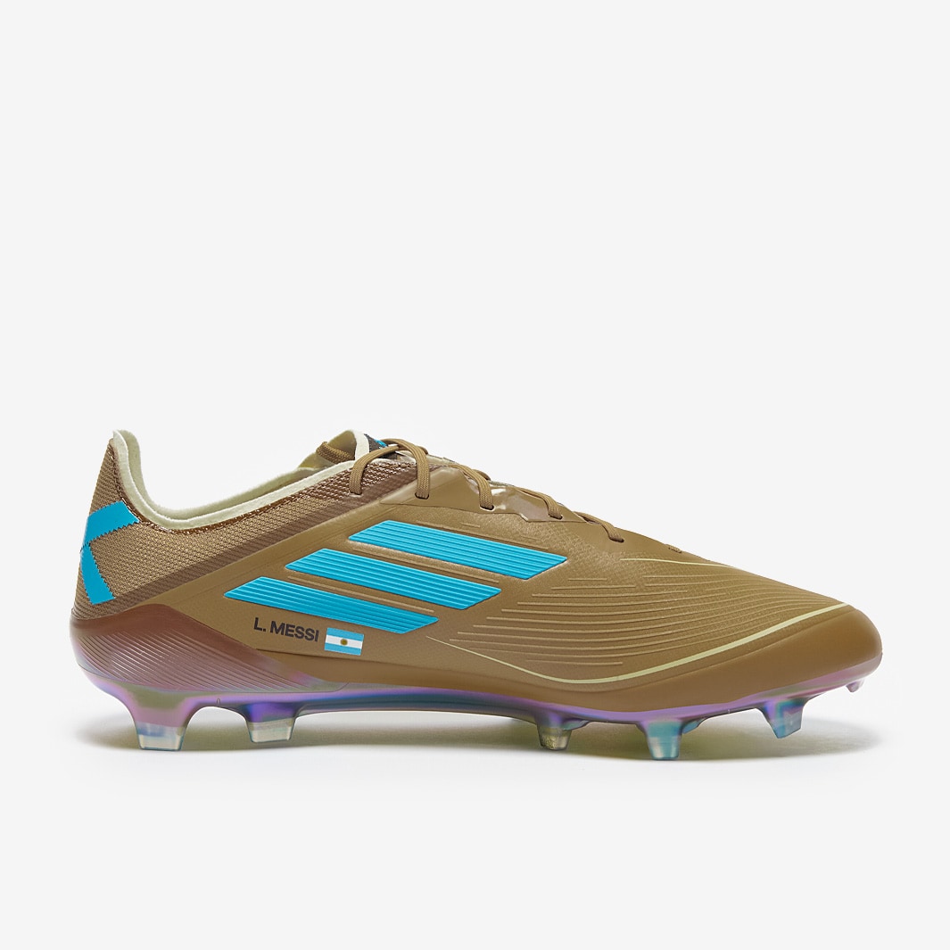 adidas F50 x MessiElite FG x Bad Bunny - Carton/Blanc Crème/Cyan