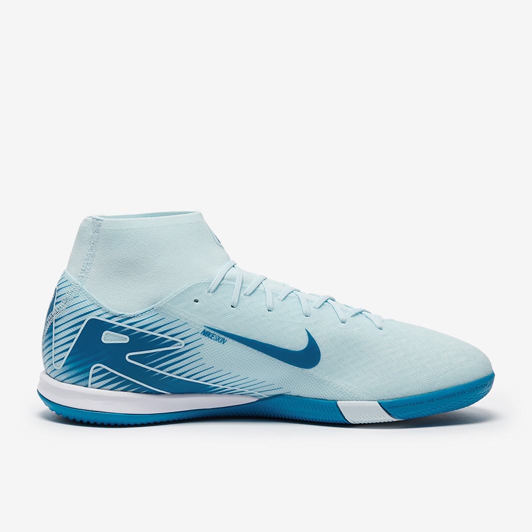 light blue indoor soccer shoes