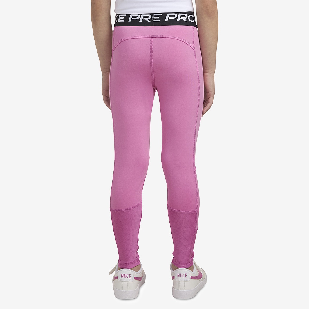 nike pro leggings pink band