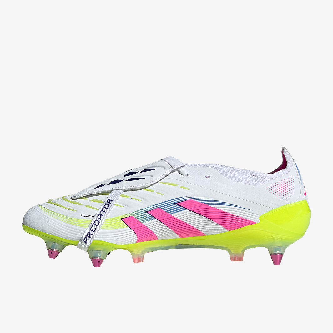 adidas Predator Elite Tongue Soft Ground - White/Lucid Pink/Lucid