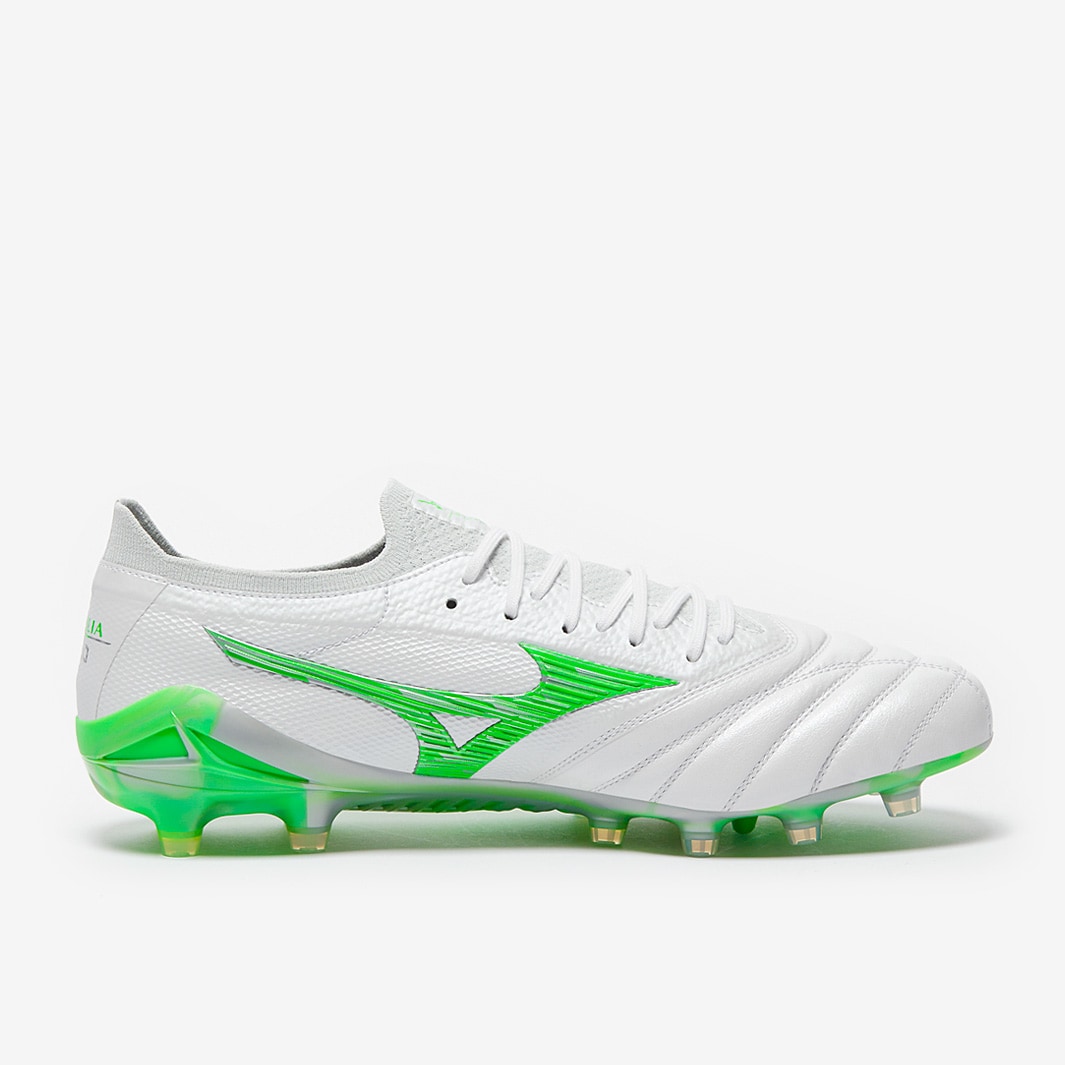 Mizuno Morelia Neo IV Beta Made in Japan FG - White/Neon Green
