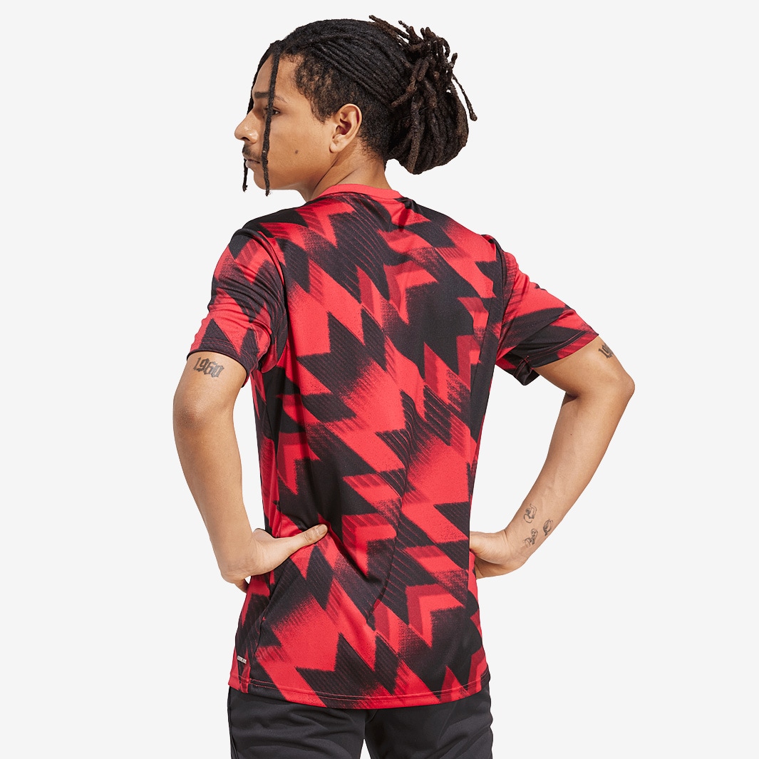 adidas Manchester United 25/26 Pre-Match Shirt - MUFC Red - Mens