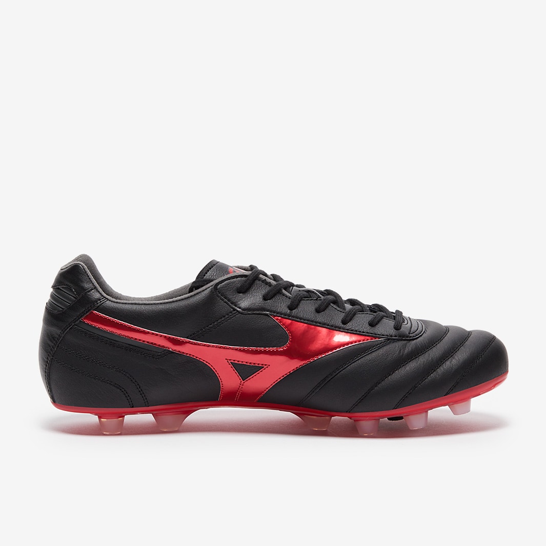Mizuno Morelia II Elite Firm Ground - Black/Morelia 40th Red/Black