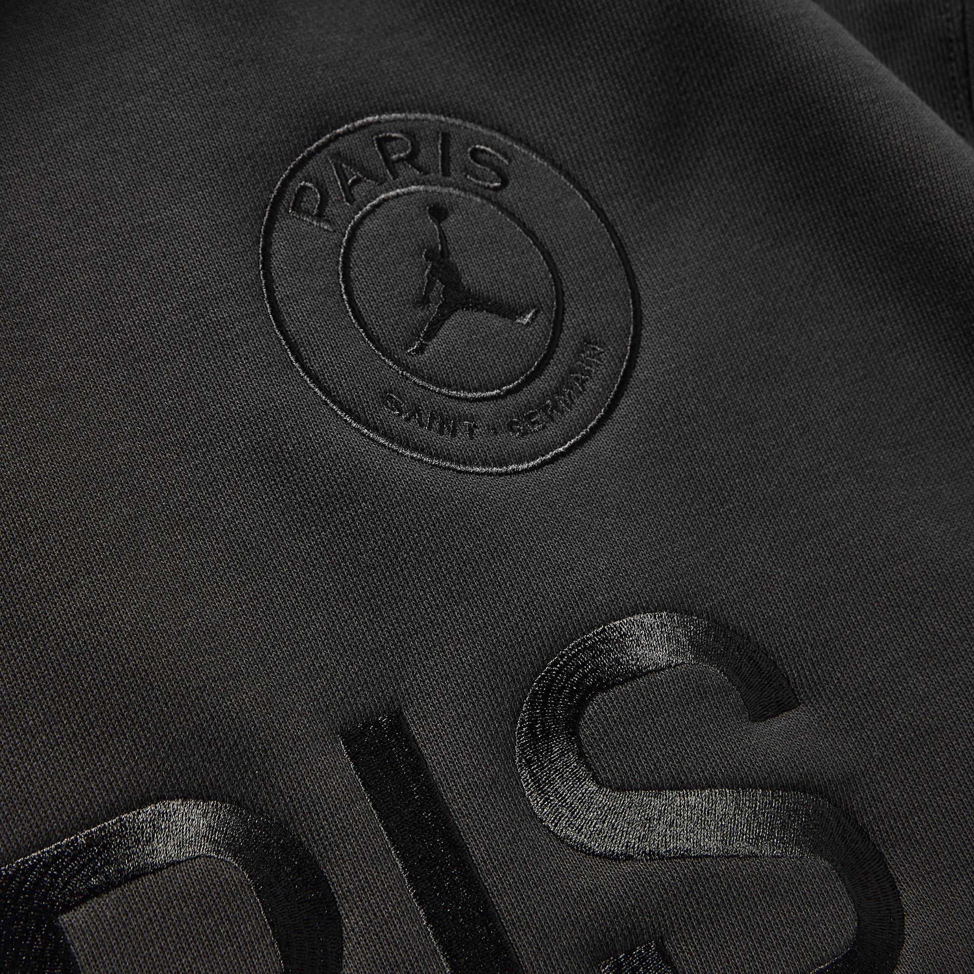psg jordan hoodie black white