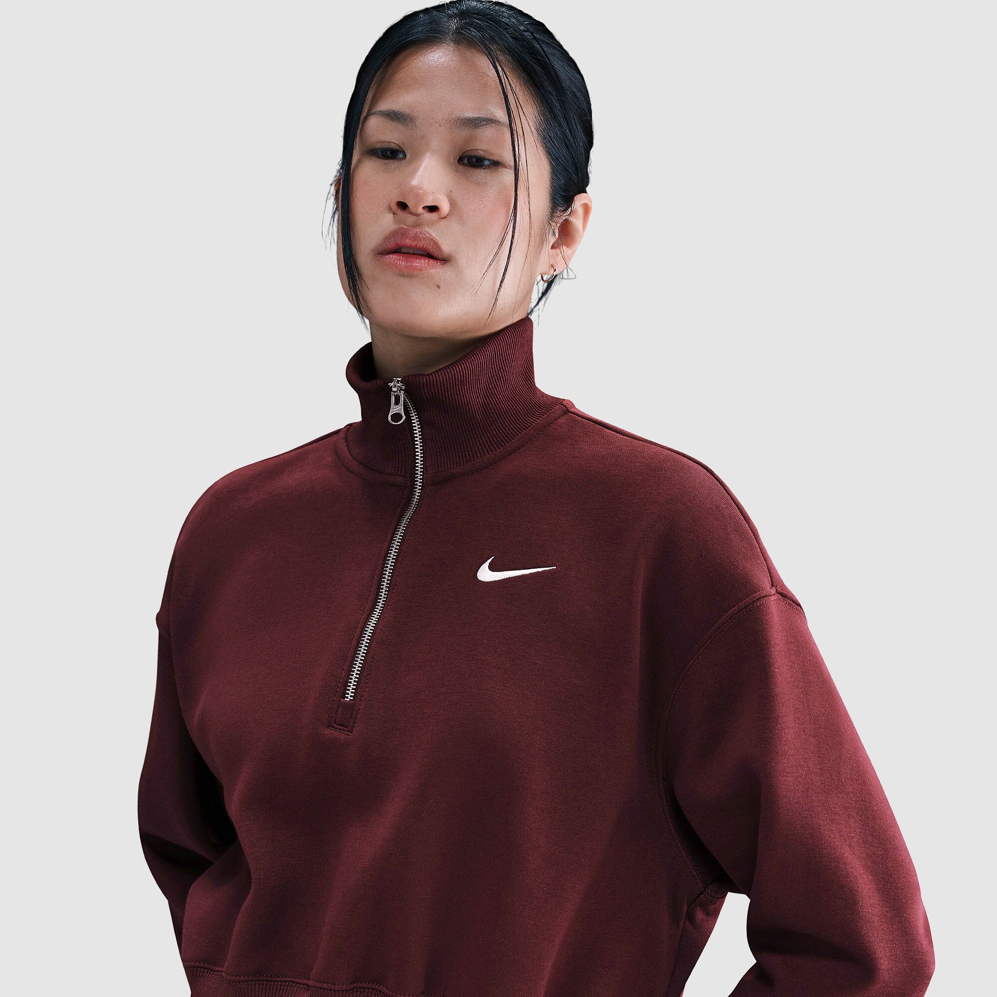 nike quarter zip women's fleece