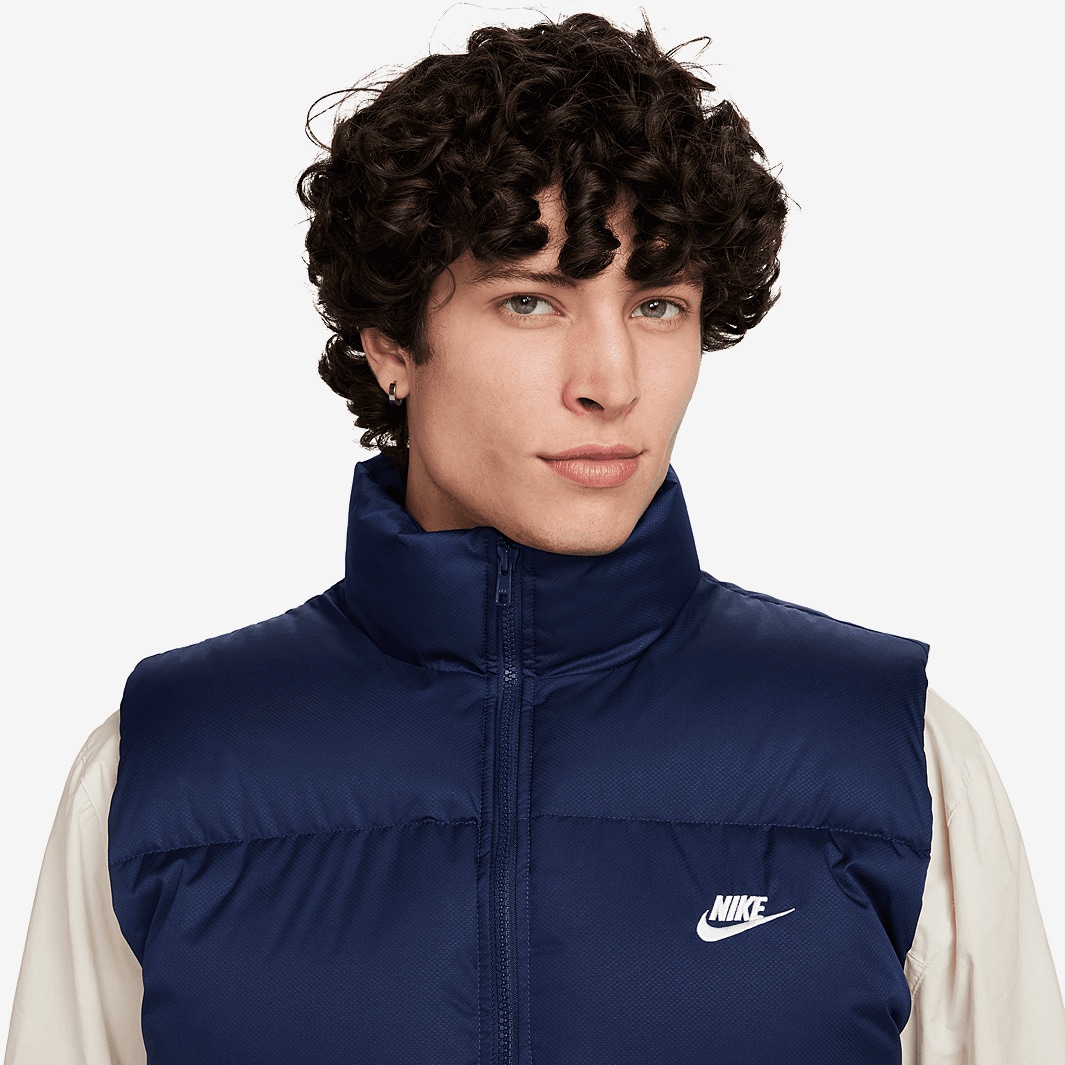 navy nike body warmer