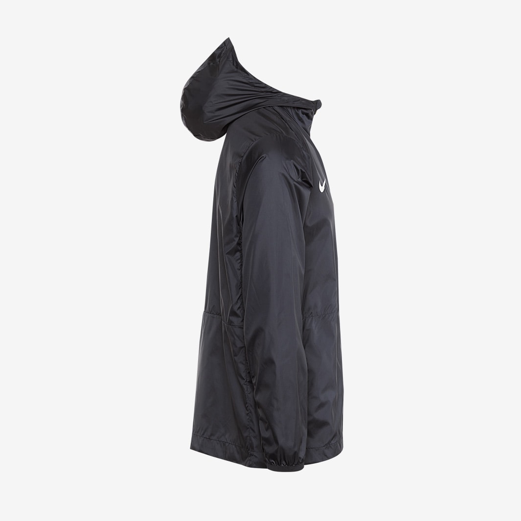 nike raincoat black and white