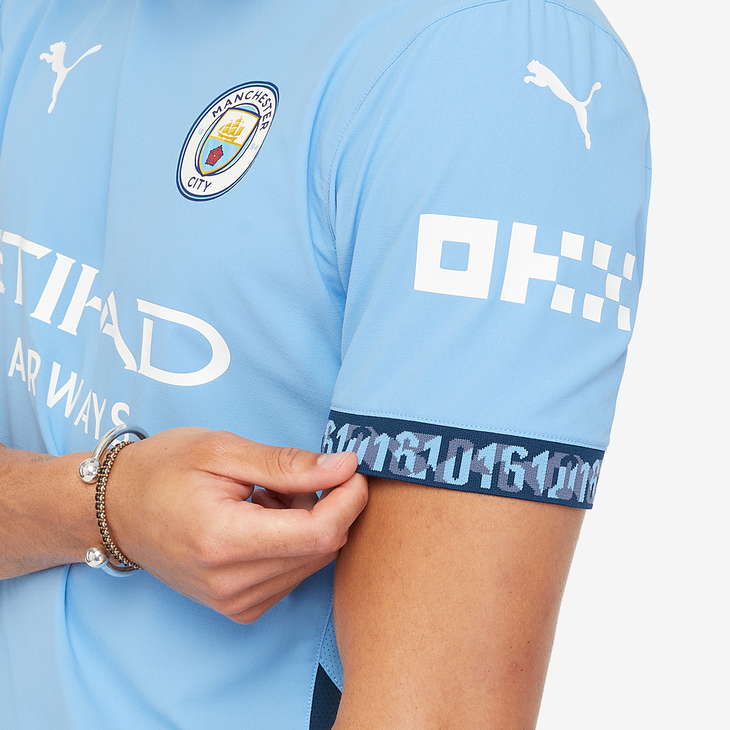 Puma Manchester City 24/25 Authentic Home Shirt - Team Light Blue