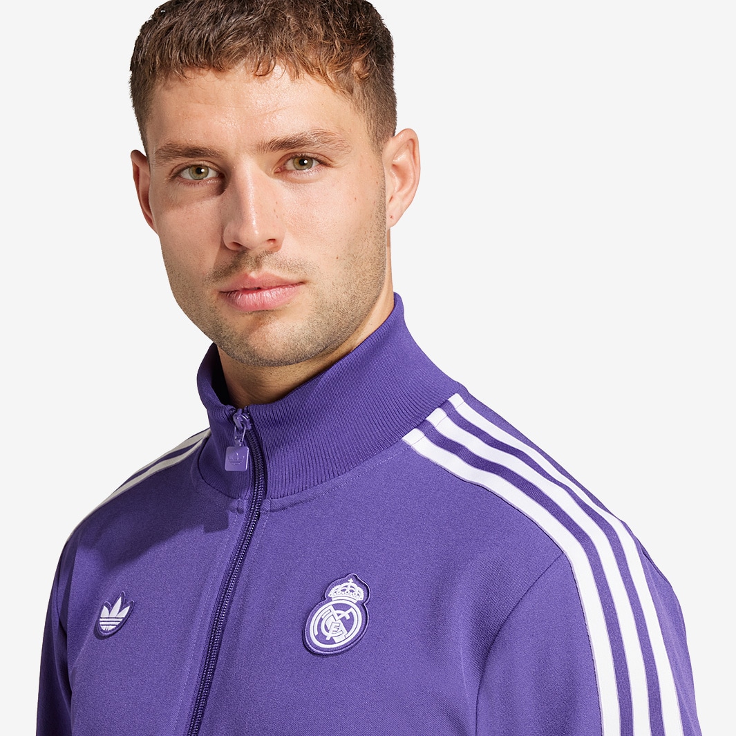 24 25 レアル・マドリード パープル ジャケット ジャージ adidas