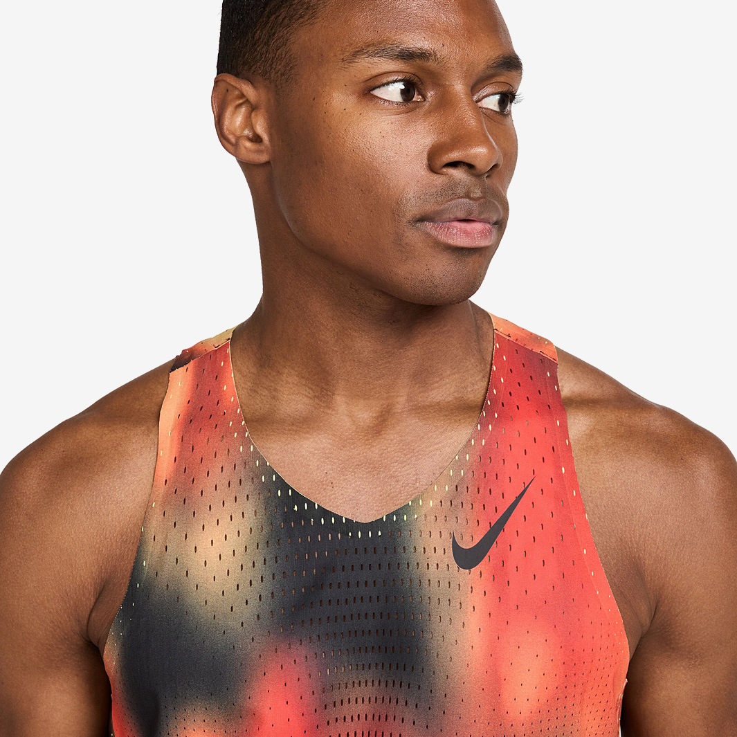 Nike Dri-FIT ADV Aeroswift Elite Entry Singlet - Lt Lemon