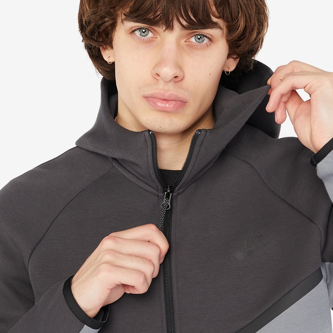 nike tech fleece glacier grey hoodie