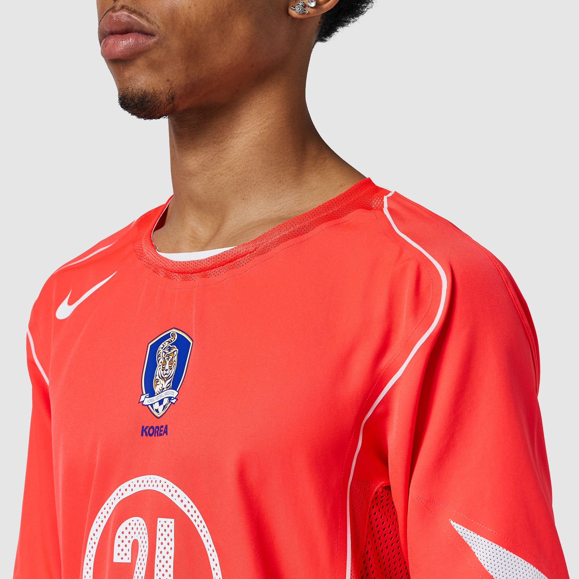 Nike South Korea 2004 Re-Issue Shirt With Ji Sung Park 21 - Laser