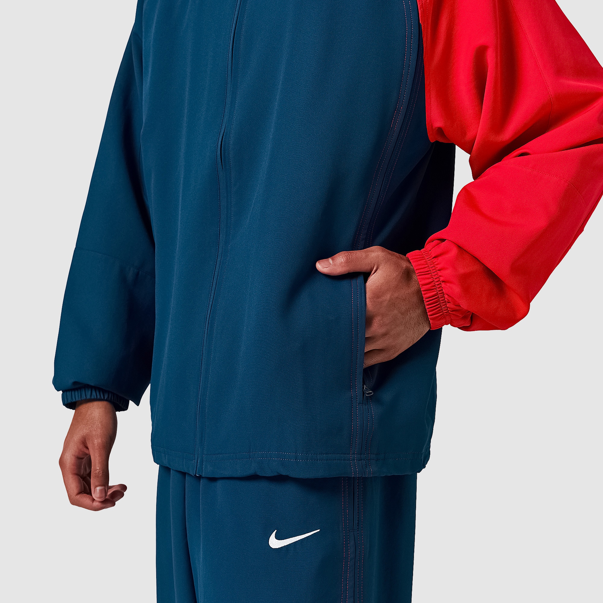red blue nike jacket