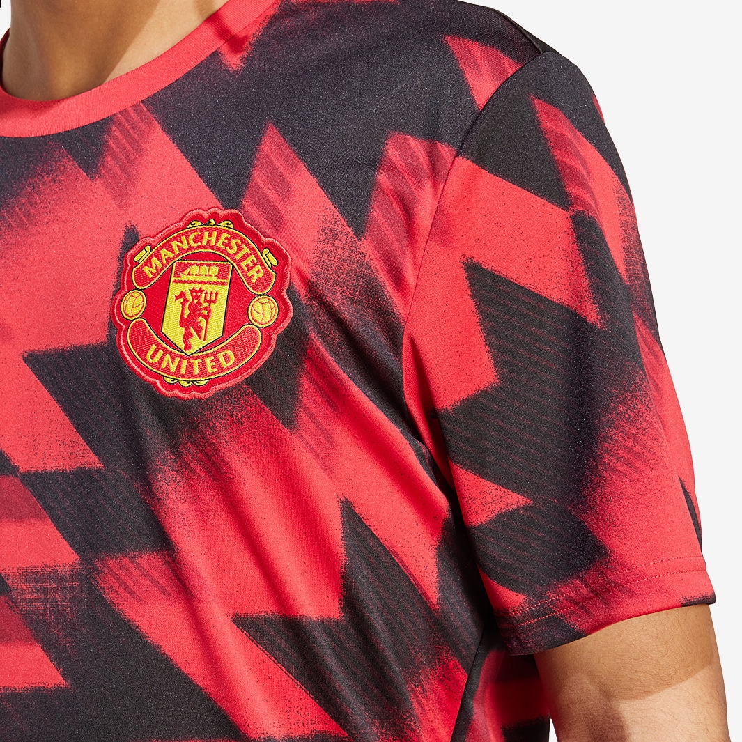 adidas Manchester United 25/26 Pre-Match Shirt - MUFC Red - Mens
