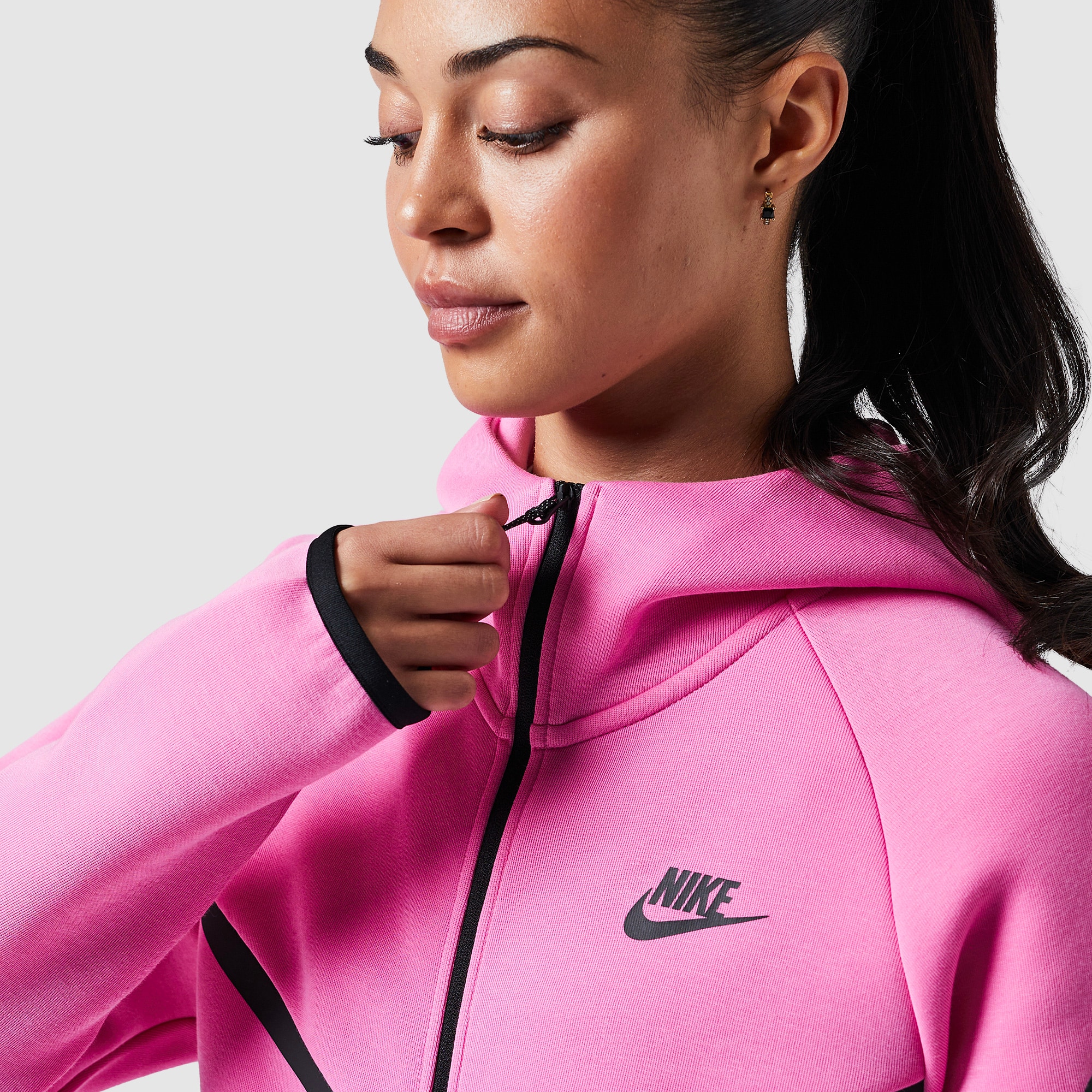 nike tech fleece pink womens