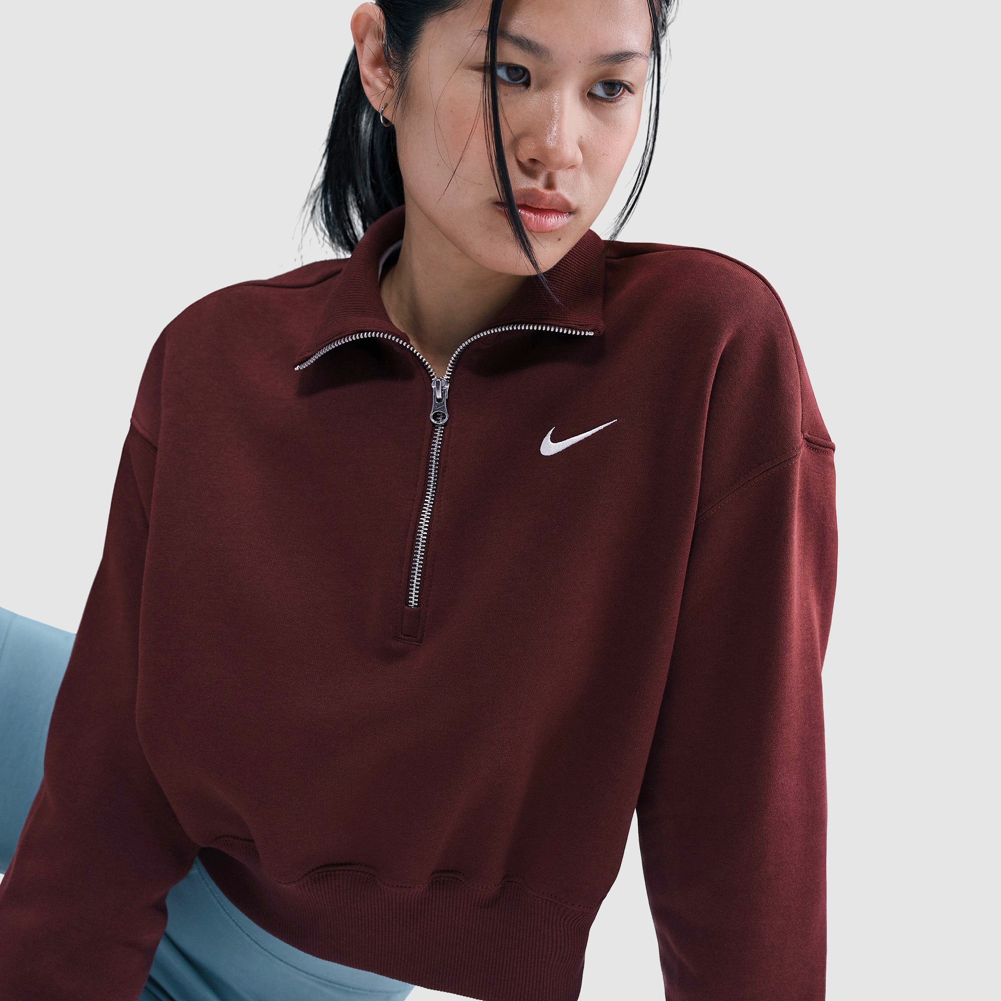 women's burgundy nike sweatshirt