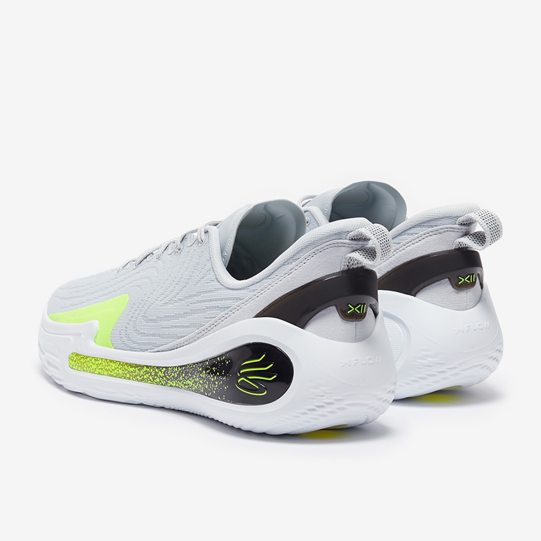 Under Armour Curry 12 - Halo Grey/Black/High Vis Yellow - Trainers
