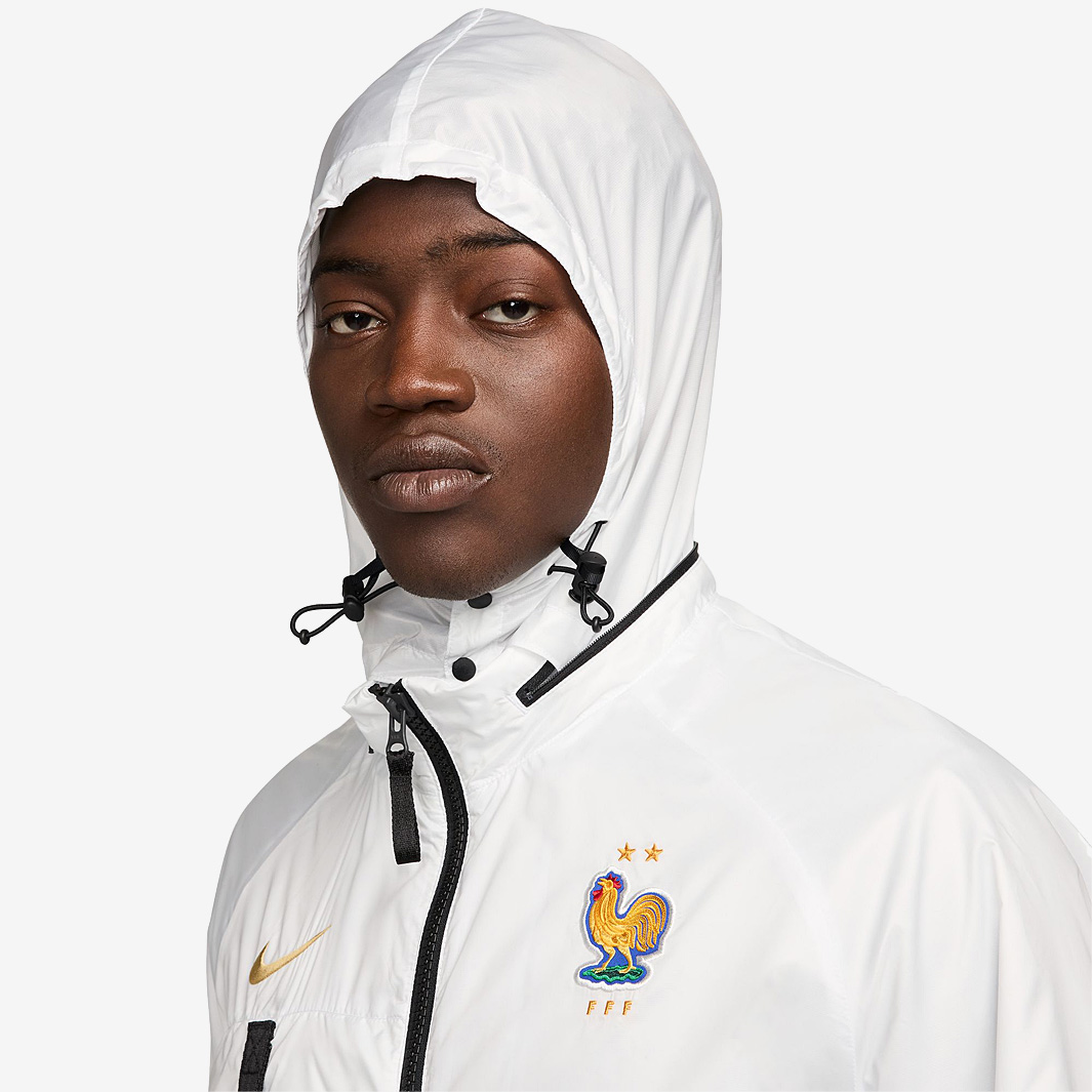 Nike France 2024 Anthem Jacket - Summit White/Club Gold - Mens