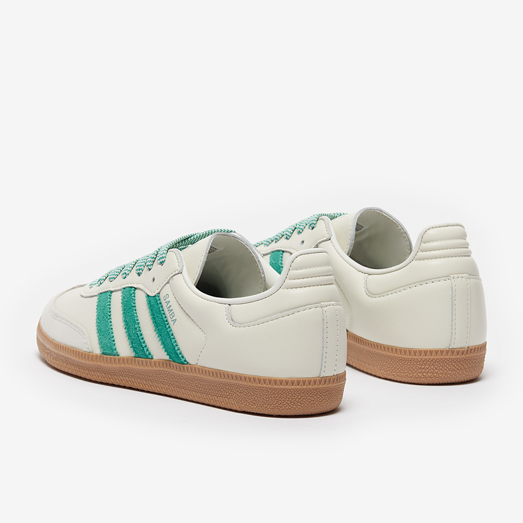 adidas Originals Womens Samba OG - Off White/Green/Haze Green - Trainers -  Womens Shoes | Pro:Direct Soccer