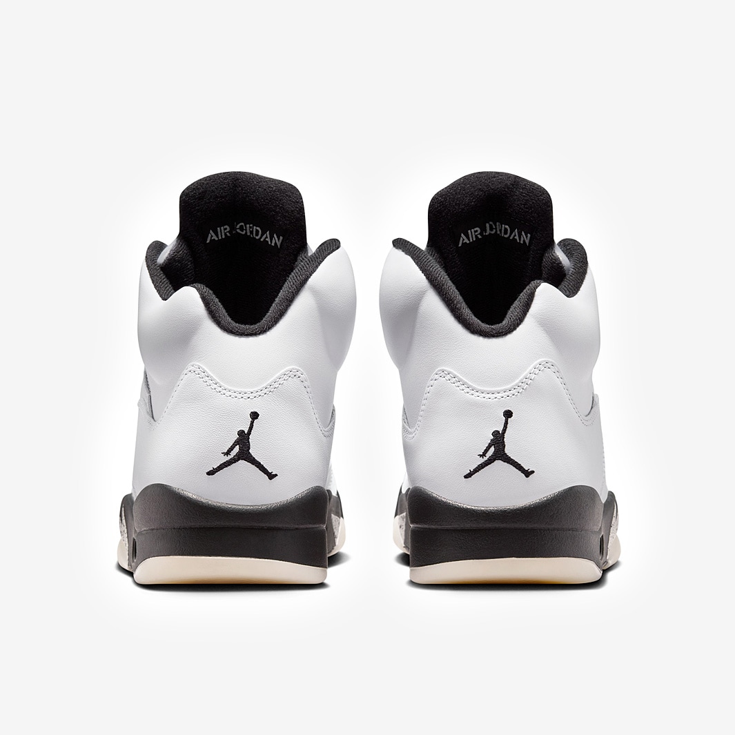 air jordan 5 white and black