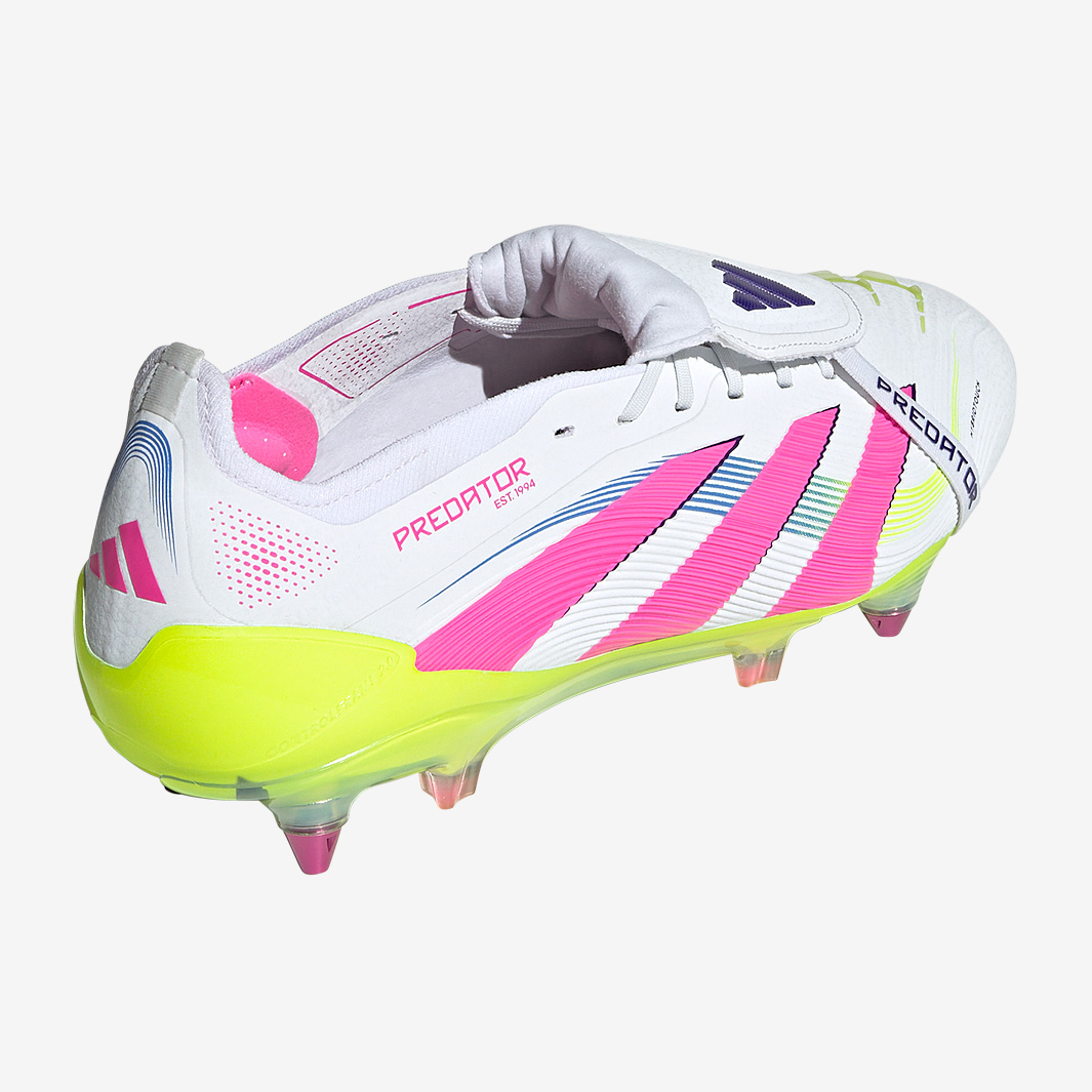 adidas Predator Elite Tongue Soft Ground - White/Lucid Pink/Lucid