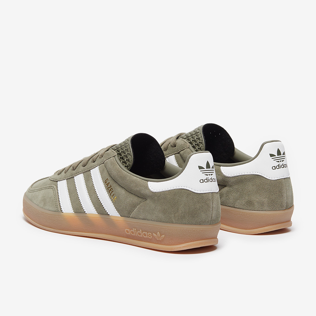 adidas Originals Gazelle Indoor - Olive Strata/Ftw White/Gold Metallic -  Trainers - Mens Shoes | Pro:Direct Soccer