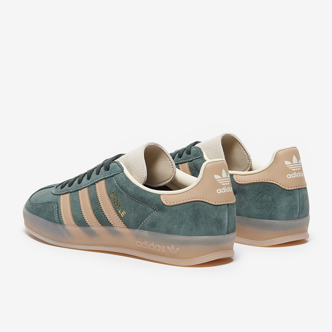 adidas gazelle silver green womens Leftfoot